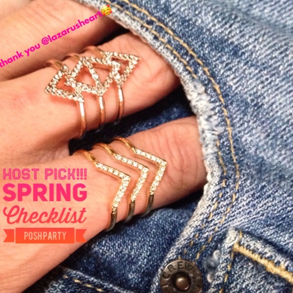 Stella & Dot Jewelry - Stella & Dot | 🌸⚜️Rose Gold Pavé Spear Ring